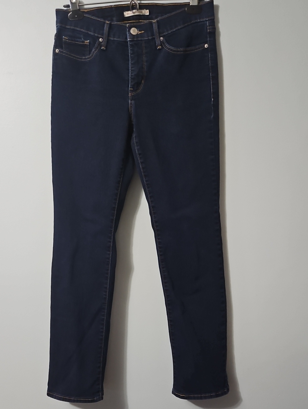 Levi's 314 Shaping Straight Dark Blue Women’s Stretch Jeans Size 29